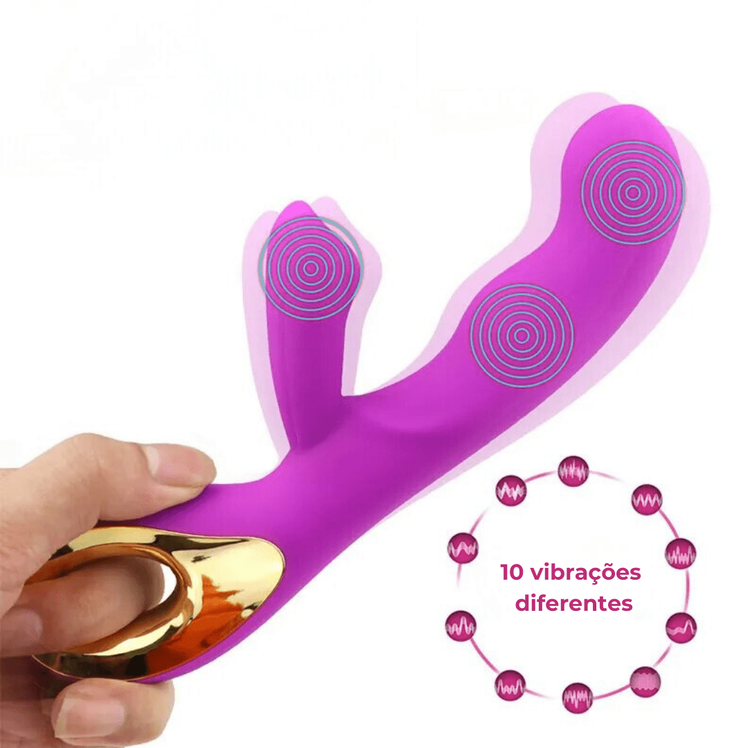 Vibrador Rabbit Magic – 10 velocidades – Recargable por USB