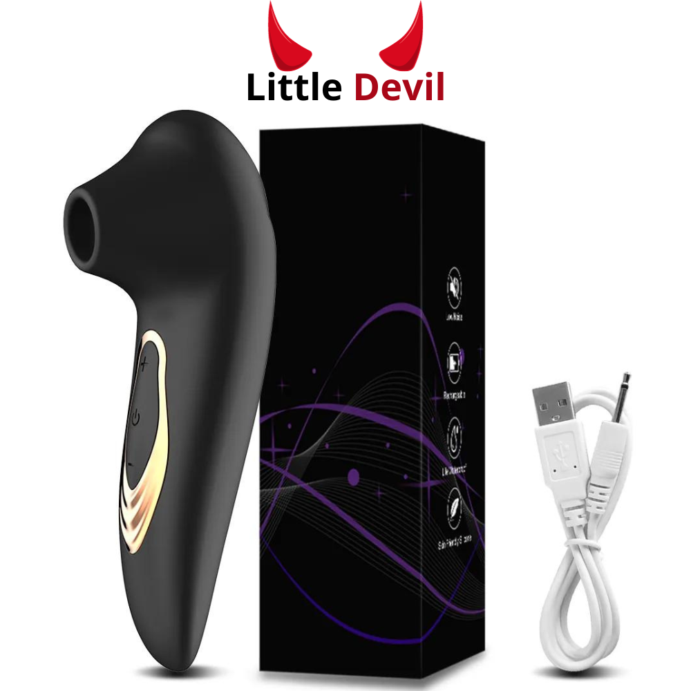 Vibrador Portátil con Succión – Little Devil [Recargable]