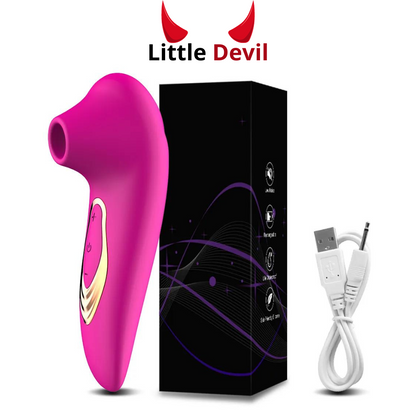 Vibrador Portátil con Succión – Little Devil [Recargable]